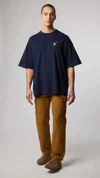 NAVY QUILT TEE