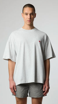 CAMISETA HEART POCKET LIGHT GREY MELANGE