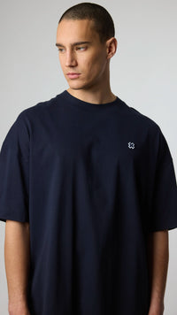 NAVY PATCH TEE