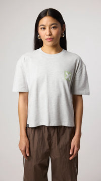 CAMISETA MUJER NATURE LIGHT GREY MELANGE