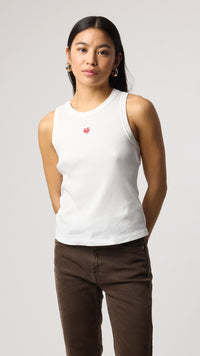 WHITE HEART WOMAN TANK TOP