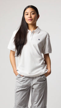 POLO PATCH BLANCO