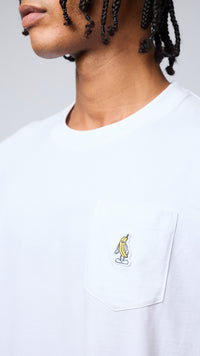 WHITE BANANA POCKET TEE