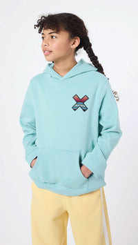 SUDADERA CON CAPUCHA KIDS CLASSIC ACQUA