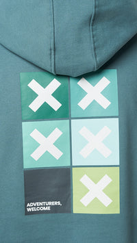 AMAZON GREEN SQUARE HOODIE