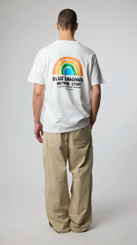 WHITE RAINBOW TEE