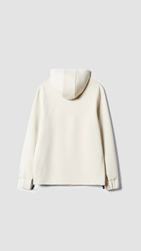 SUDADERA CON CAPUCHA TECH DUSTY CREAM