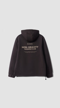 SUDADERA CON CAPUCHA NON-GRAVITY SOLID BROWN