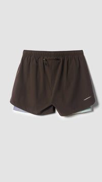 SHORTS TRAIL SOLID BROWN