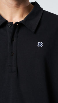 POLO PATCH NEGRO