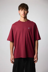 BURGUNDY PATCH TEE