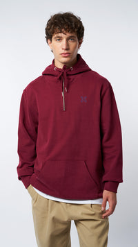 BURGUNDY REEF HALF ZIP HOODIE