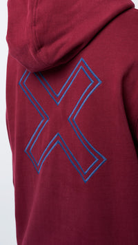 BURGUNDY REEF HALF ZIP HOODIE