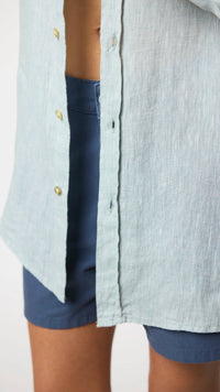 GREEN LINEN SHIRT