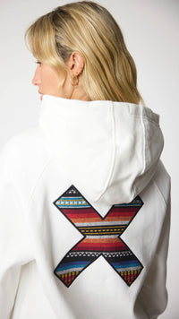 SUDADERA CON CAPUCHA CLASSIC BLANCO ROTO