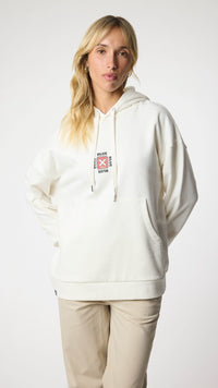 SUDADERA CON CAPUCHA FOAM BLANCO ROTO