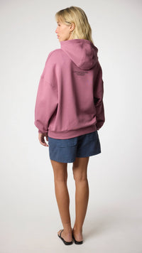 SUDADERA CON CAPUCHA WIPEOUT BERRY