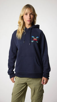 SUDADERA CON CAPUCHA CLASSIC AZUL MARINO