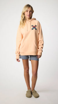 SUDADERA CON CAPUCHA CLASSIC APRICOT