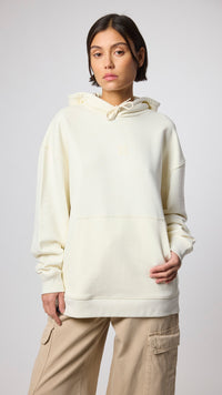 SUDADERA CON CAPUCHA BONFIRE CREMA