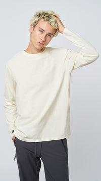 CREAM REEF LS TEE