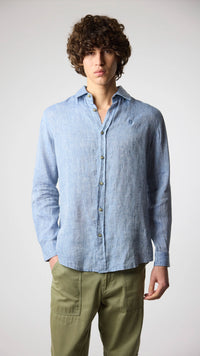 CAMISA DE LINO INDIGO BLUE