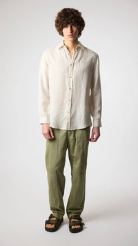 ECRU LINEN SHIRT