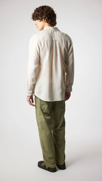 ECRU LINEN SHIRT