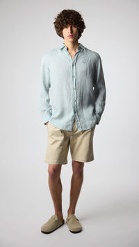 GREEN LINEN SHIRT