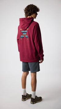 SUDADERA CON CAPUCHA CLASSIC BURGUNDY