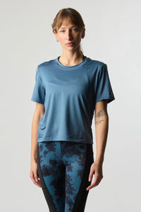 DARK BLUE TRAIN WOMAN TEE