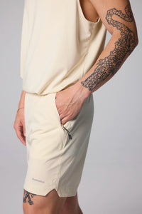 DUSTY CREAM ACTIVE SHORTS