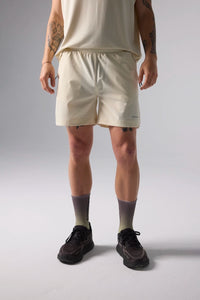 DUSTY CREAM ACTIVE SHORTS