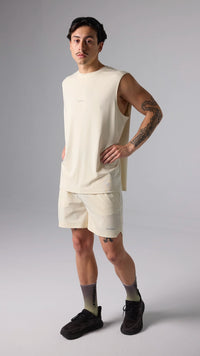 CAMISETA SIN MANGAS ACTIVE DUSTY CREAM