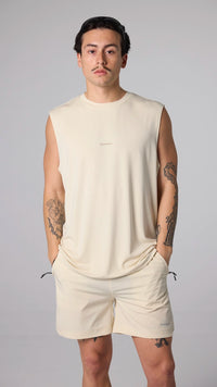 CAMISETA SIN MANGAS ACTIVE DUSTY CREAM