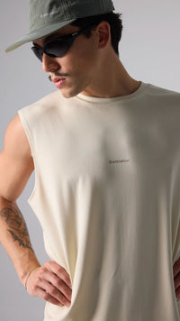 CAMISETA SIN MANGAS ACTIVE DUSTY CREAM