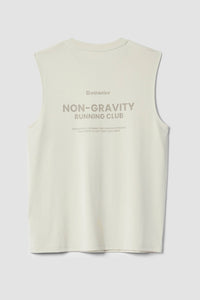 DUSTY CREAM ACTIVE SLEEVELESS TEE