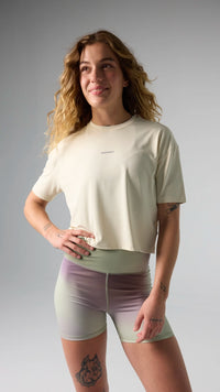 CAMISETA MUJER TRAIN DUSTY CREAM