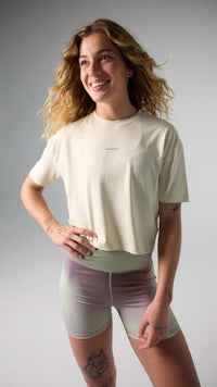 CAMISETA MUJER TRAIN DUSTY CREAM