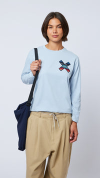 CAMISETA LS CLASSIC ICE BLUE