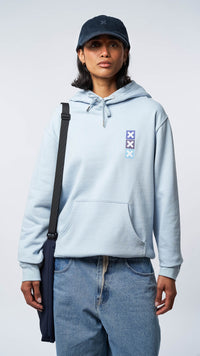 ICE BLUE SQUARE HOODIE