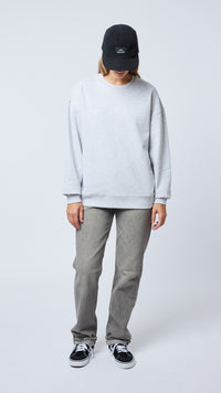 LIGHT GREY MELANGE BONFIRE CREW