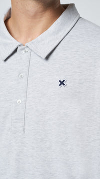 POLO PATCH LIGHT GREY MELANGE