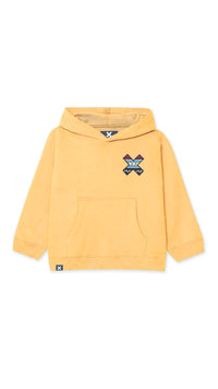 SUDADERA CON CAPUCHA KIDS CLASSIC AMARILLO CLARO