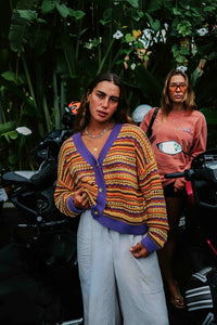 MULTICOLOR LUPE WOMAN CARDIGAN