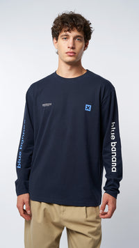 CAMISETA LS CORE AZUL MARINO