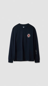 NAVY FOAM LS TEE