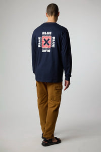 NAVY FOAM LS TEE