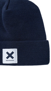 NAVY ICONIC BEANIE