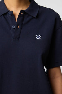 NAVY PATCH POLO